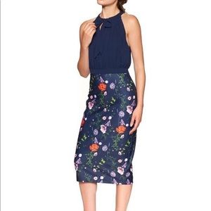 Ted Baker London Shimma Pleated Halter Dress US 10
